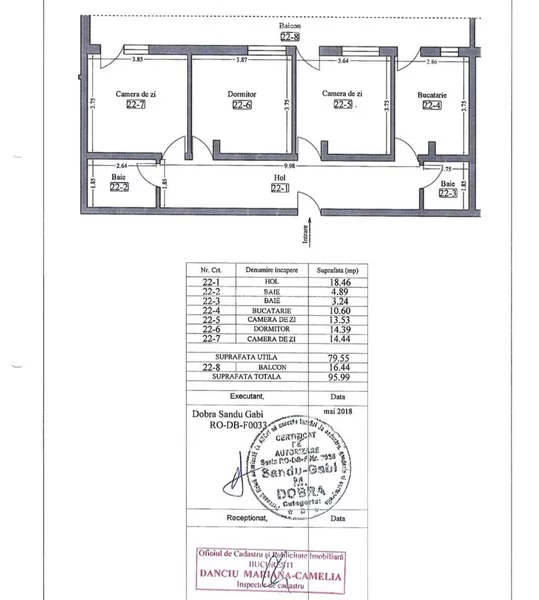 Sector 5, Sos Salaj Apartament 3 camere decomandat, mobilat, bloc 2018,